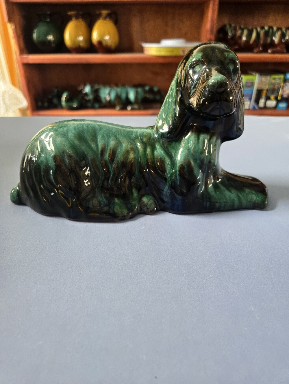 Blue Mountain Pottery Lying Dog